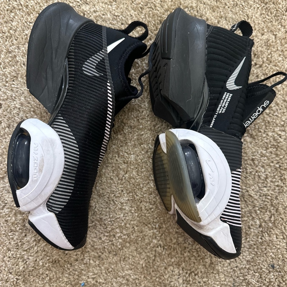 Nike Air Zoom SuperRep Sneakers Black White Women’s Size 7.5 Training Gym Shoes - Picture 5 of 11